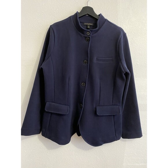 Banana Republic Jackets & Blazers - Eileen Fisher Navy Button-Front Jacket